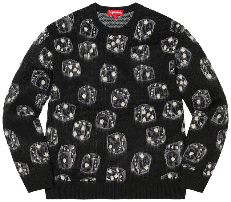 Supreme Dice Sweater Black