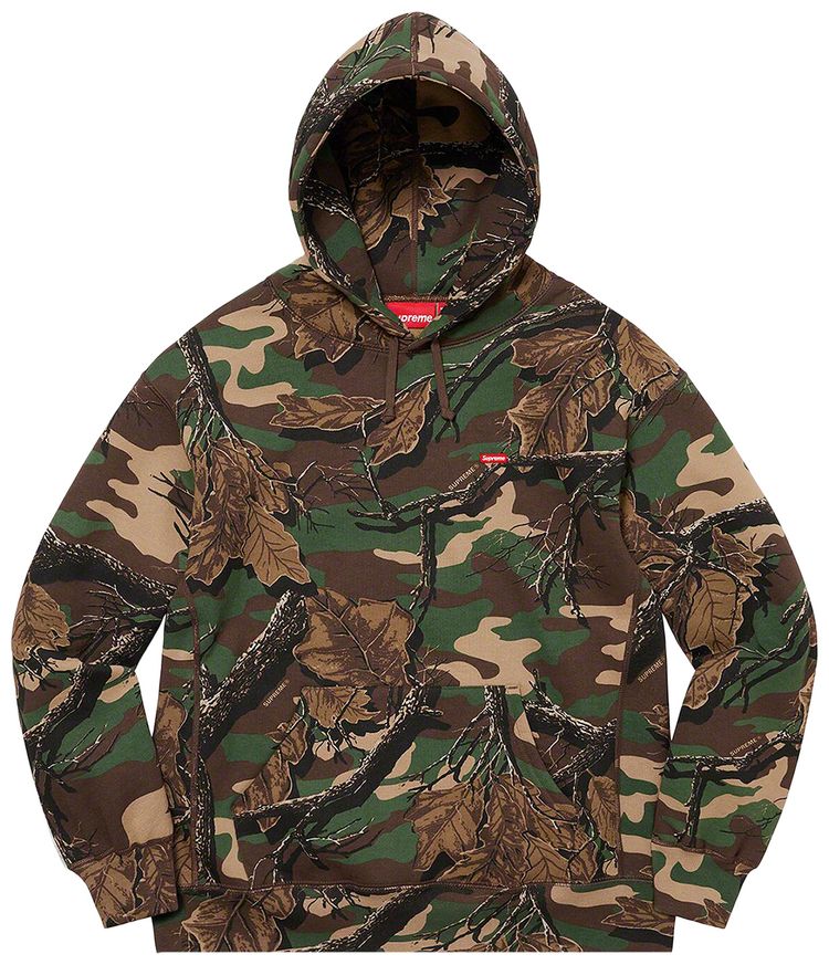 Supreme Small Box Hooded Sweatshirt Branch Woodland Camo