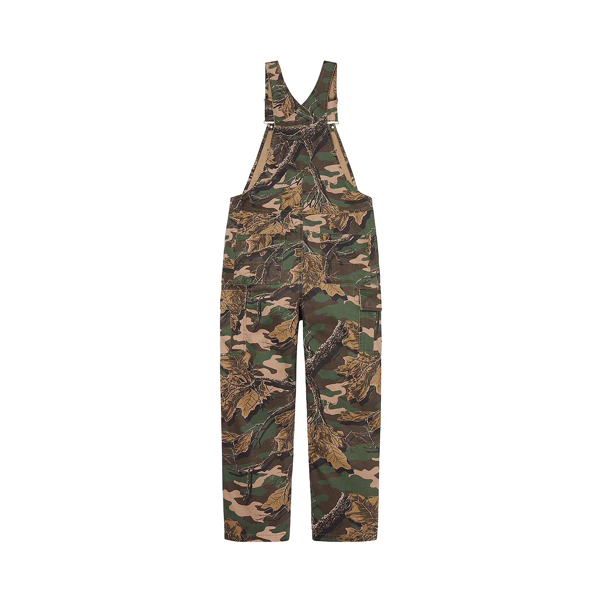 Buy Supreme Cargo Denim Overalls 'Branch Woodland Camo