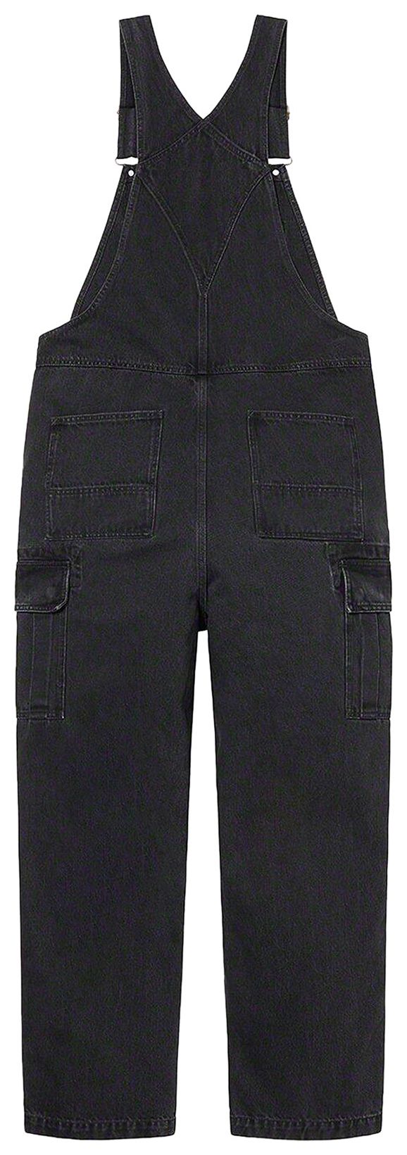 Supreme Cargo Denim Overalls Black