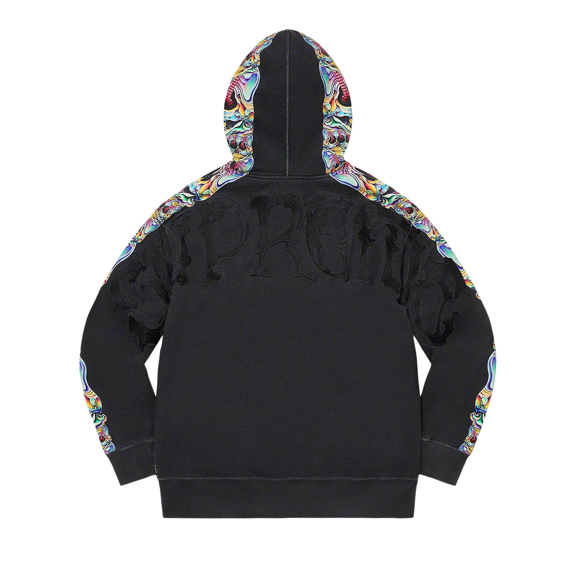 トップス Supreme Skulls Zip Up Hooded Sweatshirt Supreme Skulls Zip Up Hooded Sweatshirt White Men's - FW22 - US