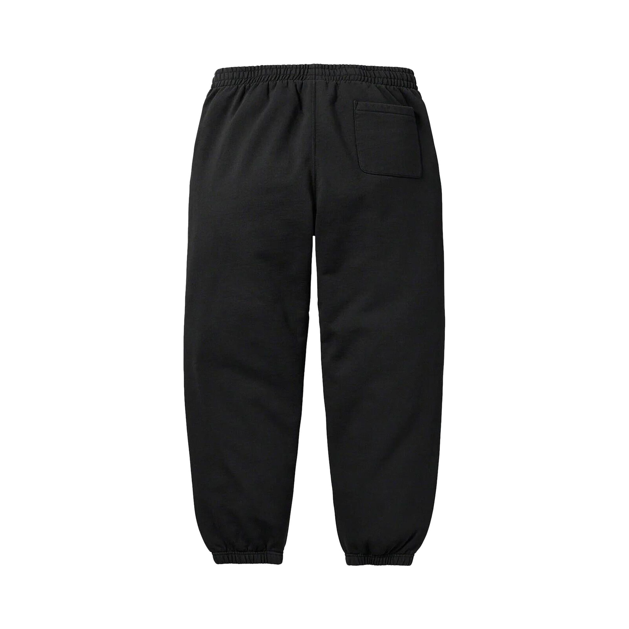 Supreme 22AW Satin Applique Sweatpant 黒 Buy Supreme Satin Appliqué Sweatpant 'Black' - FW22P75 BLACK | GOAT