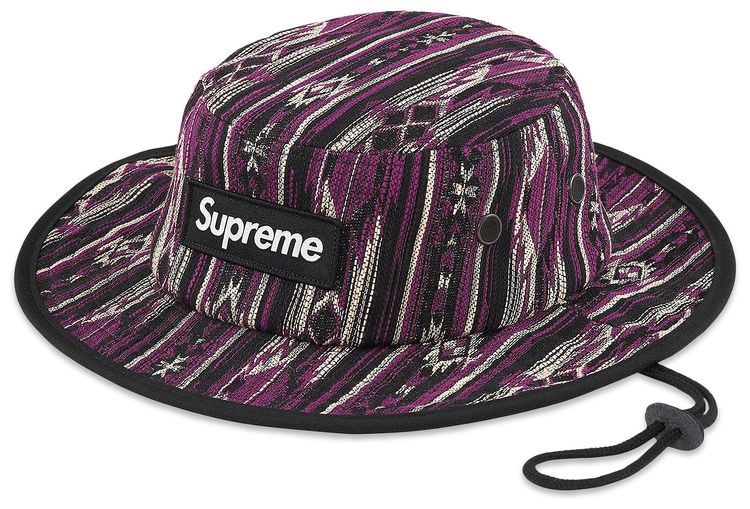 Supreme Woven Pattern Boonie Purple