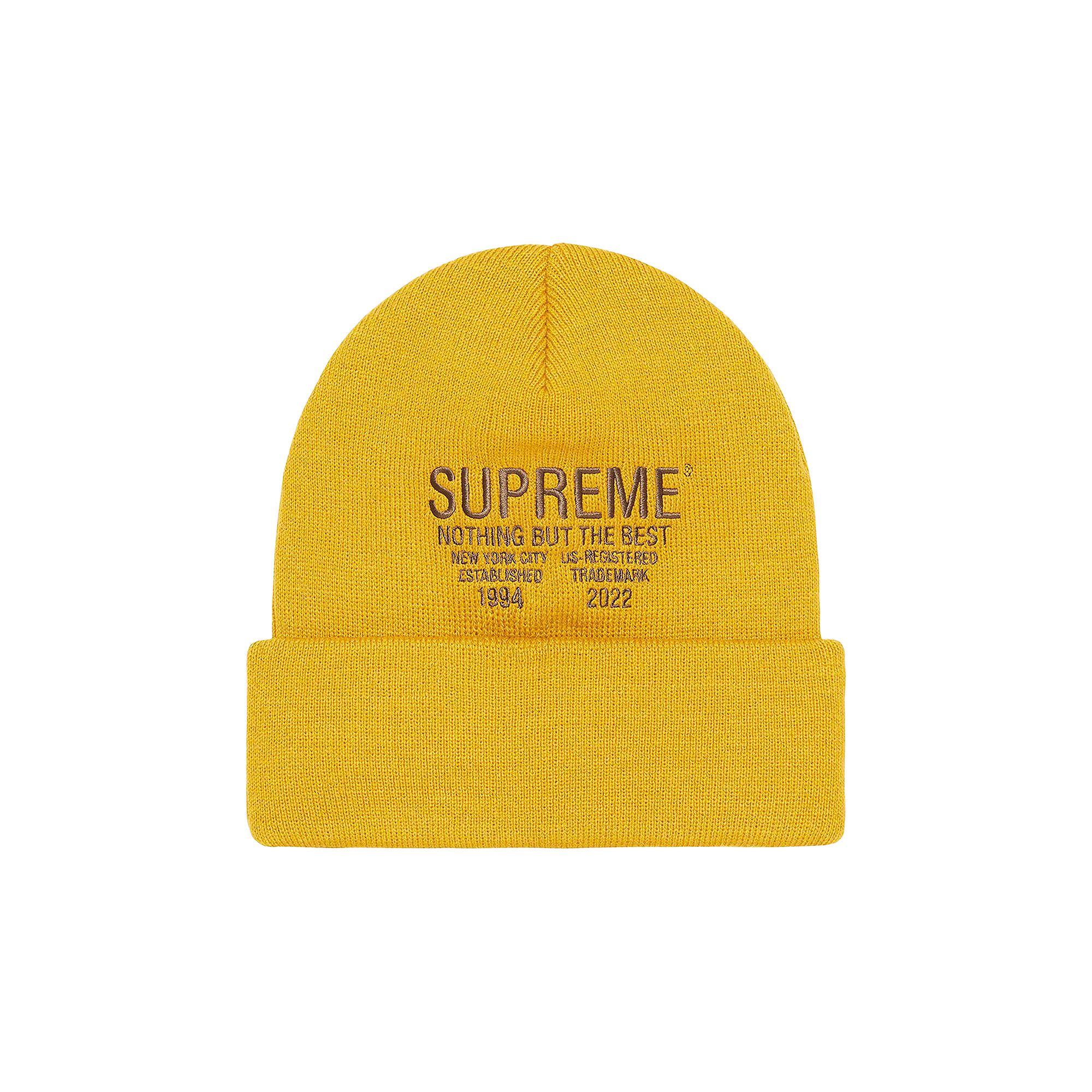 Supreme mustard beanie 2025
