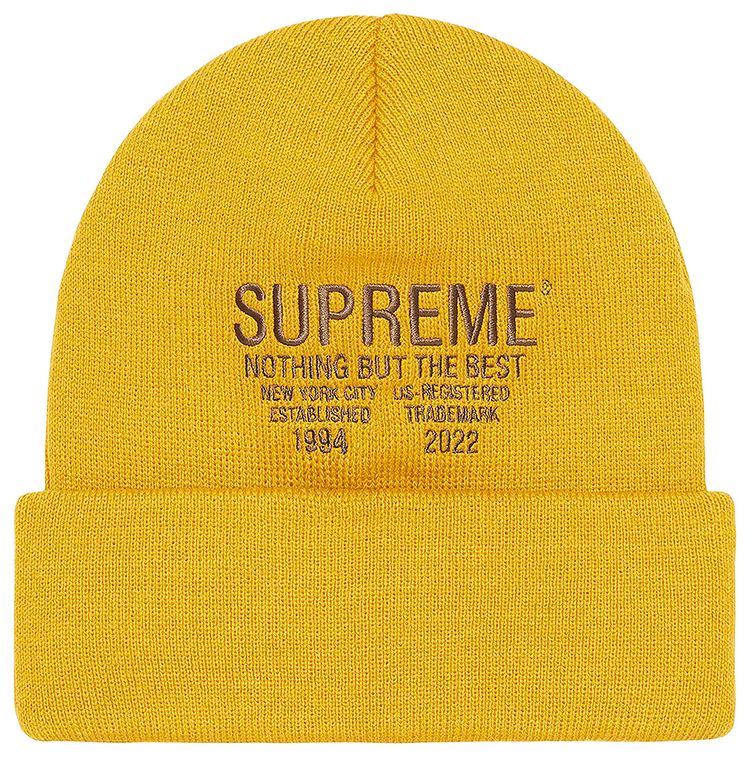 Supreme Nothing But Beanie Mustard