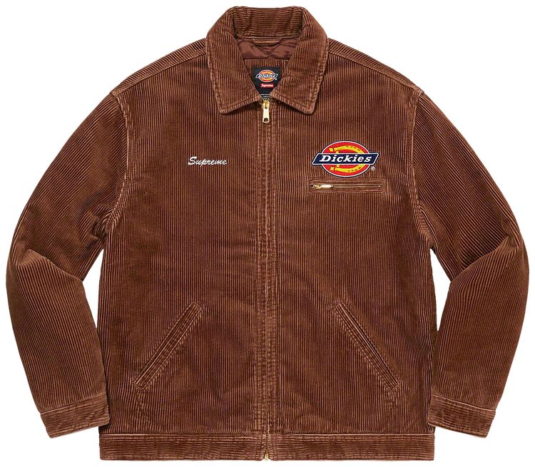 Supreme x Dickies Corduroy Work Jacket Brown