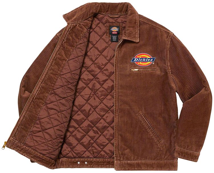 Supreme x Dickies Corduroy Work Jacket Brown