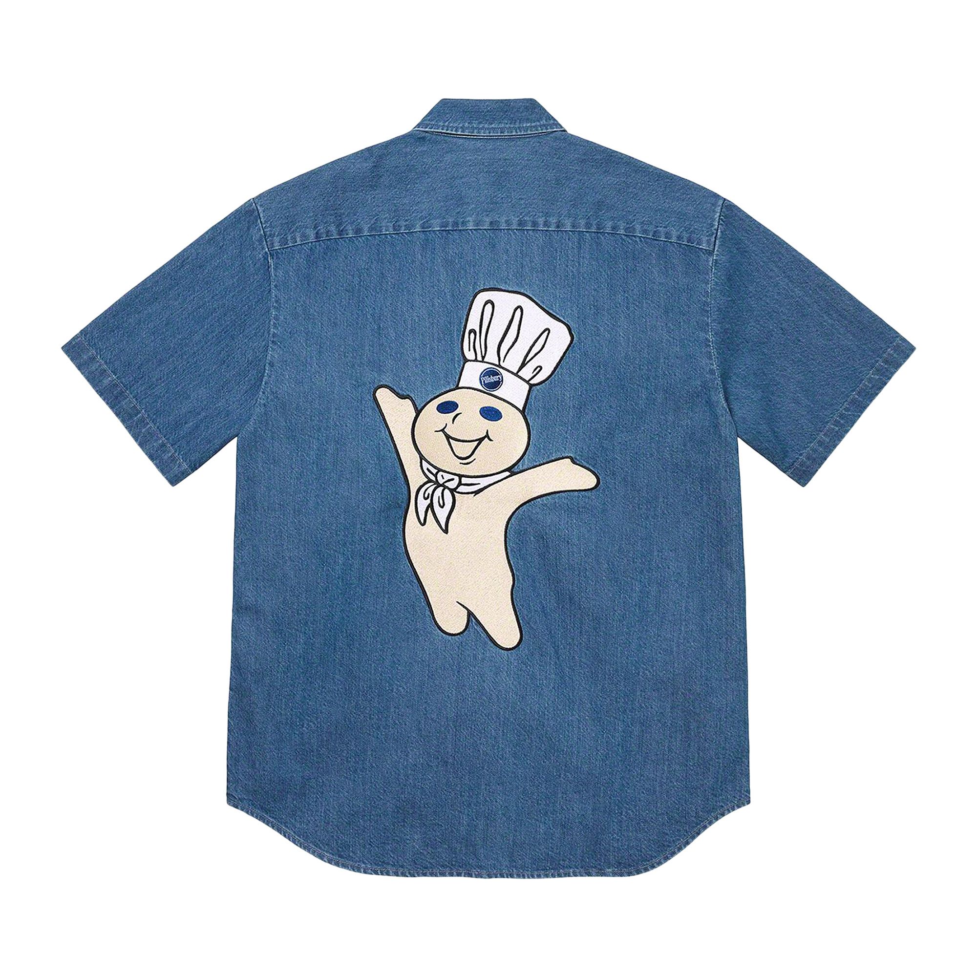 Buy Supreme Doughboy Short-Sleeve Work Shirt 'Denim' - FW22S25