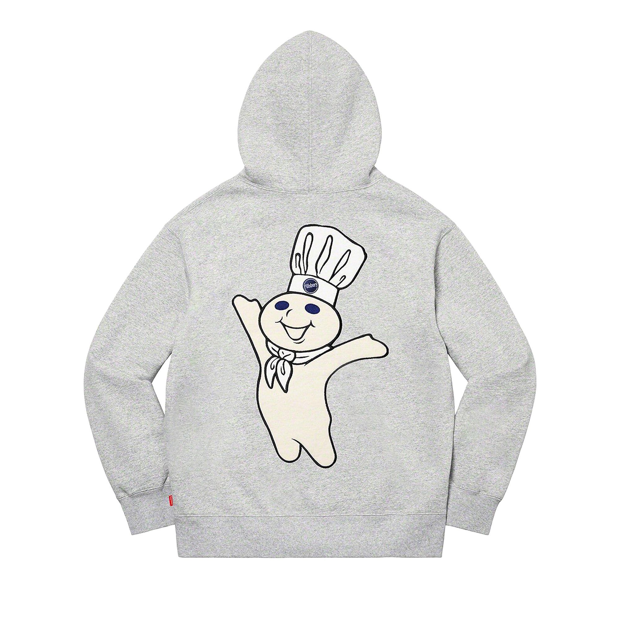 Buy Supreme Doughboy Zip Up Hooded Sweatshirt 'Heather Grey