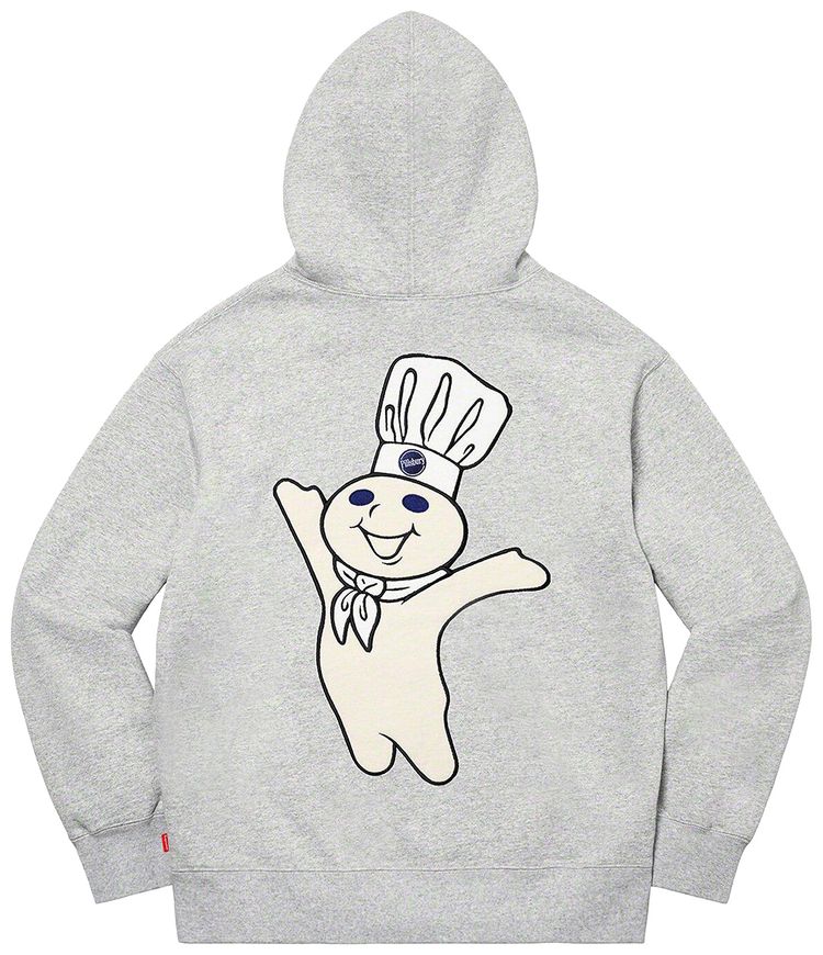 Supreme Doughboy Zip Up Hooded Sweatshirt Heather Grey