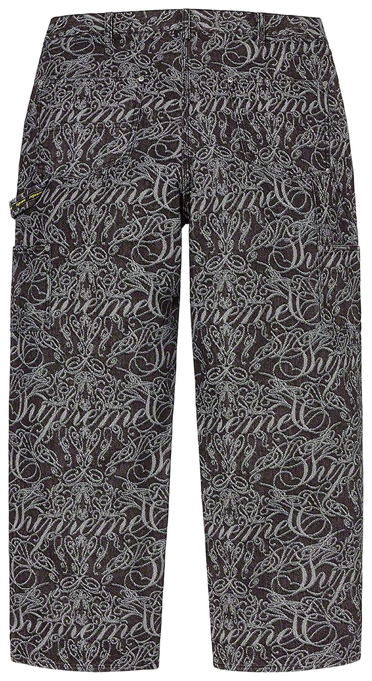 Buy Supreme Script Jacquard Double Knee Denim Painter Pant 