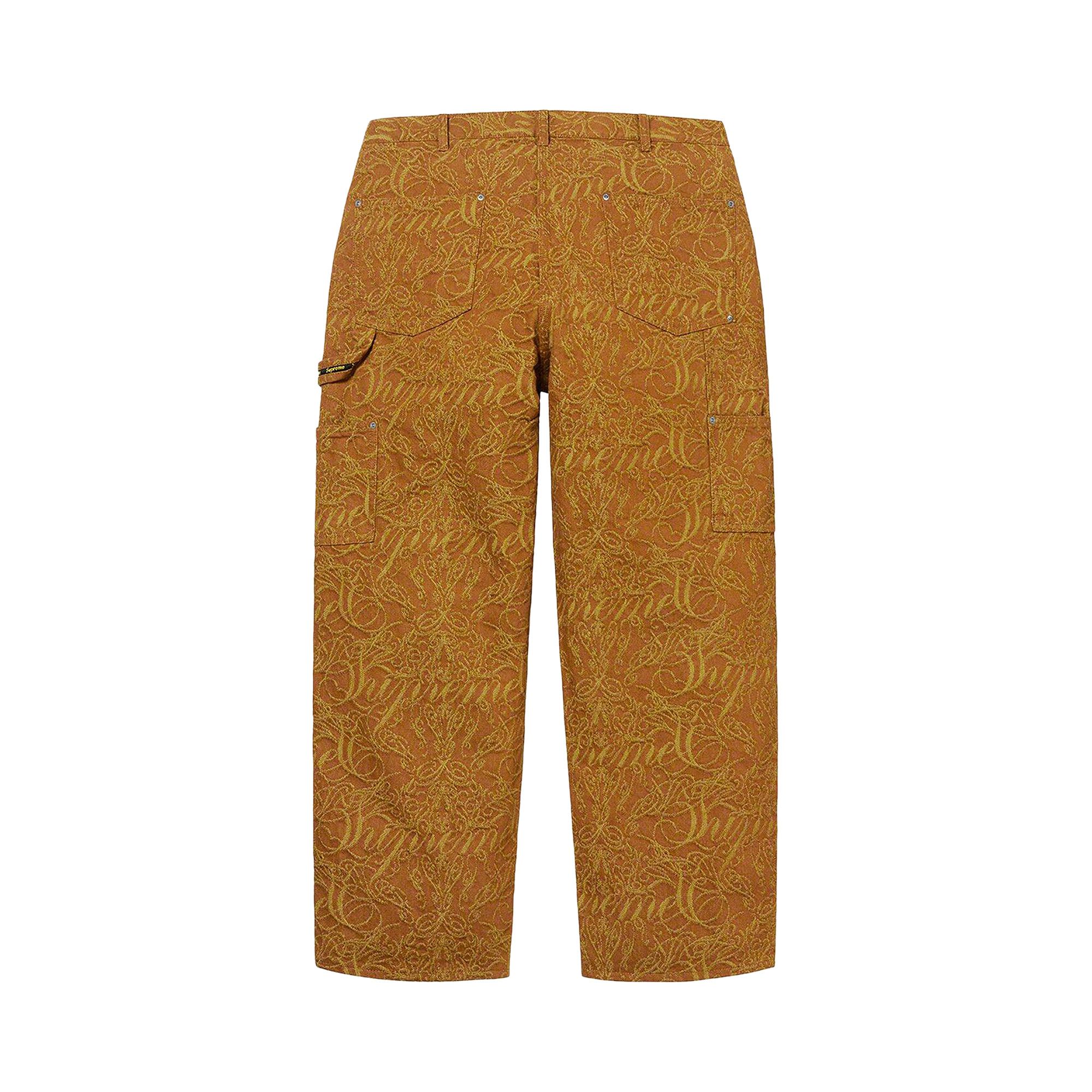 Buy Supreme Script Jacquard Double Knee Denim Painter Pant Buy Supreme Script Jacquard Double Knee Denim Painter Pant