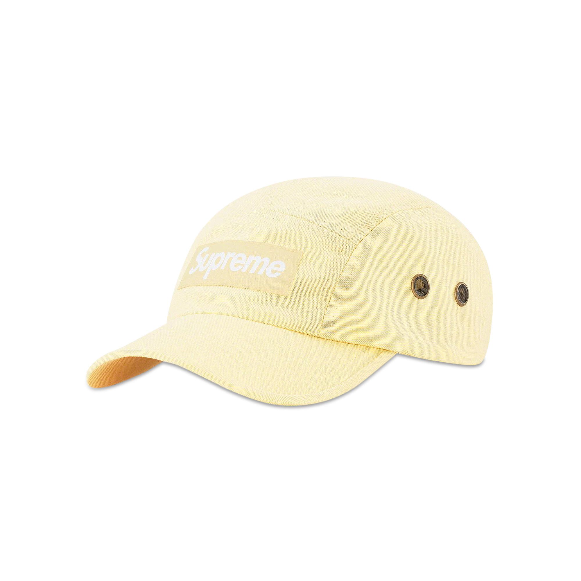 Buy Supreme Brushed Cordura Camp Cap 'Pale Yellow' - FW22H23
