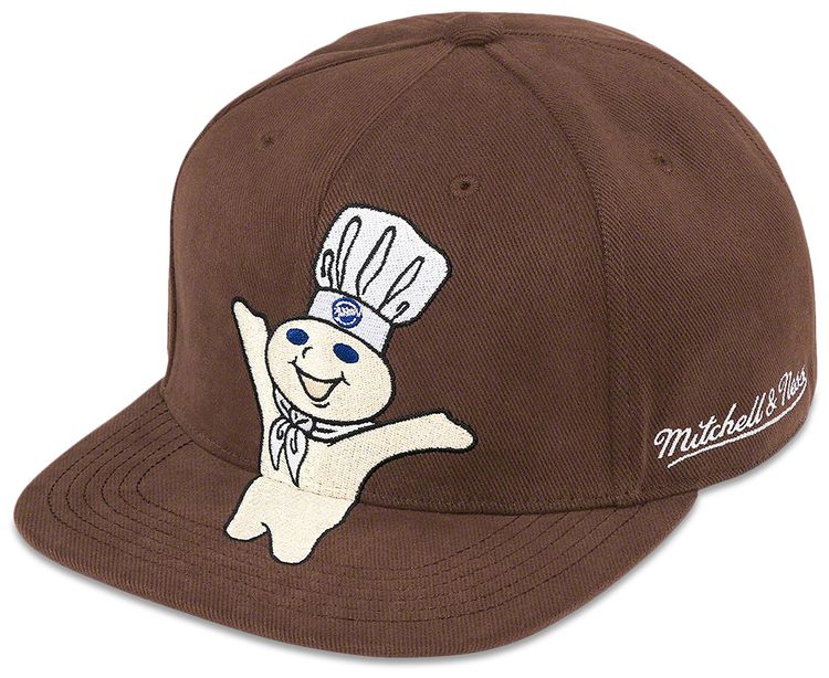 Supreme x Mitchell  Ness Doughboy Fitted 5 Panel Brown