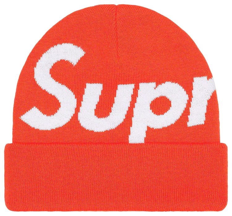 Supreme Big Logo Beanie Orange