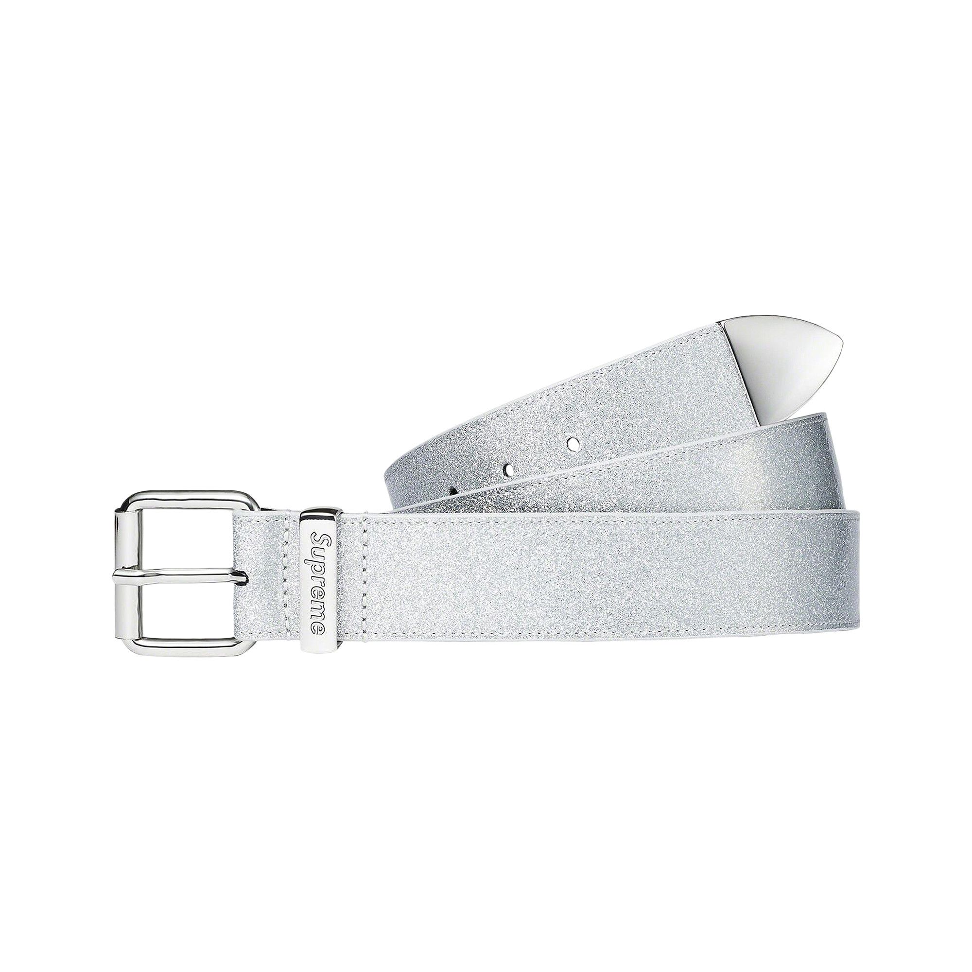 Buy Supreme Glitter Vinyl Ranger Belt 'Silver' - FW22A49 SILVER | GOAT