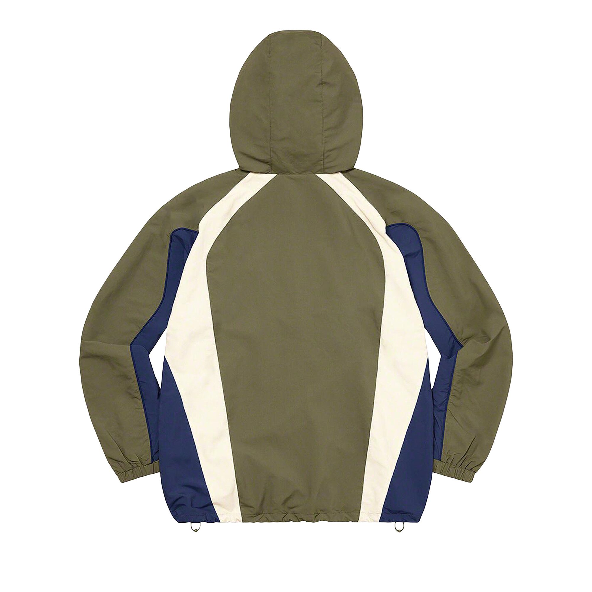 Buy Supreme Paneled Half Zip Pullover 'Olive' - FW22J98 OLIVE | GOAT