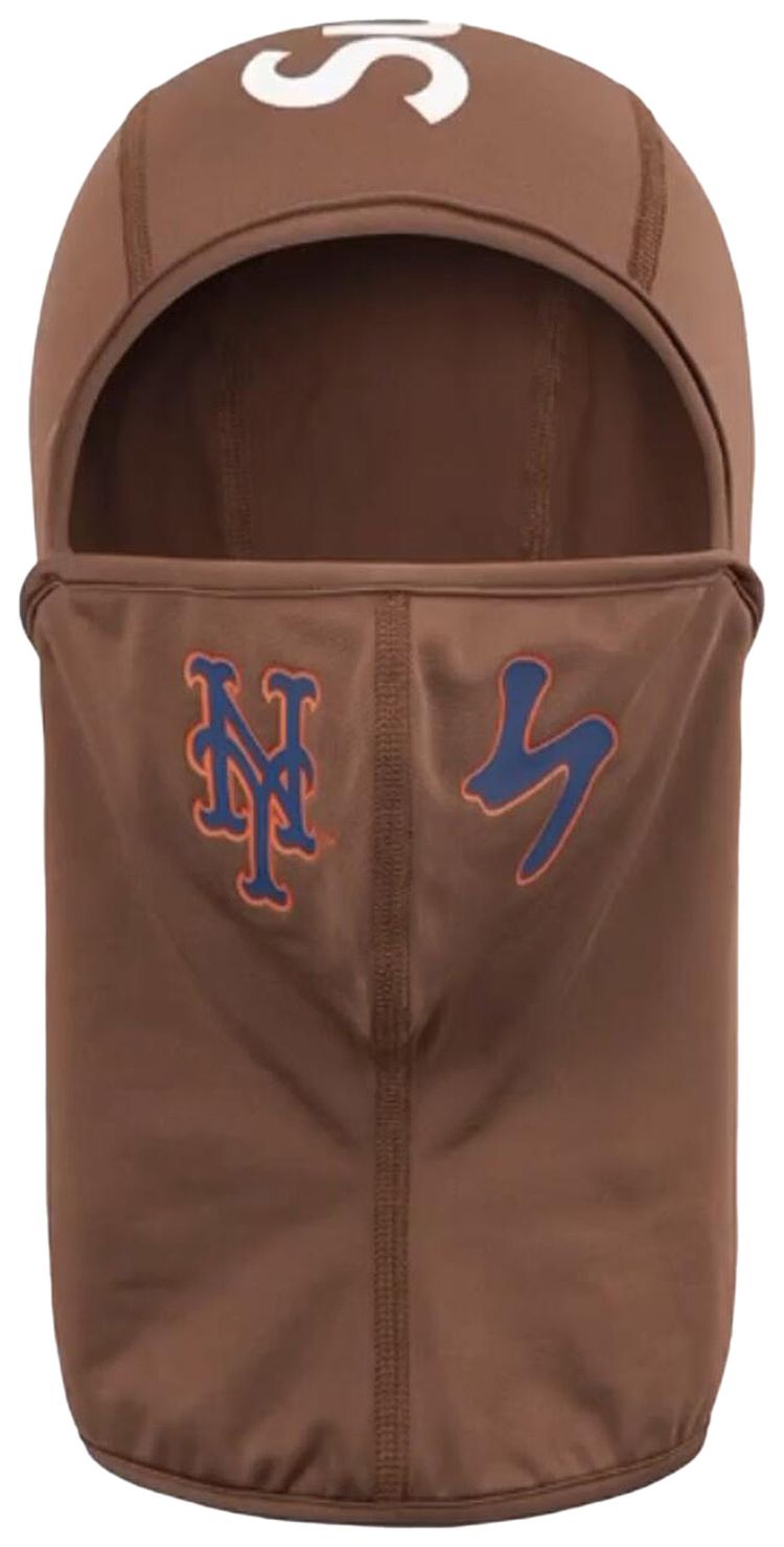 Supreme x MLB Kanji Teams Lightweight Balaclava   Mets Brown