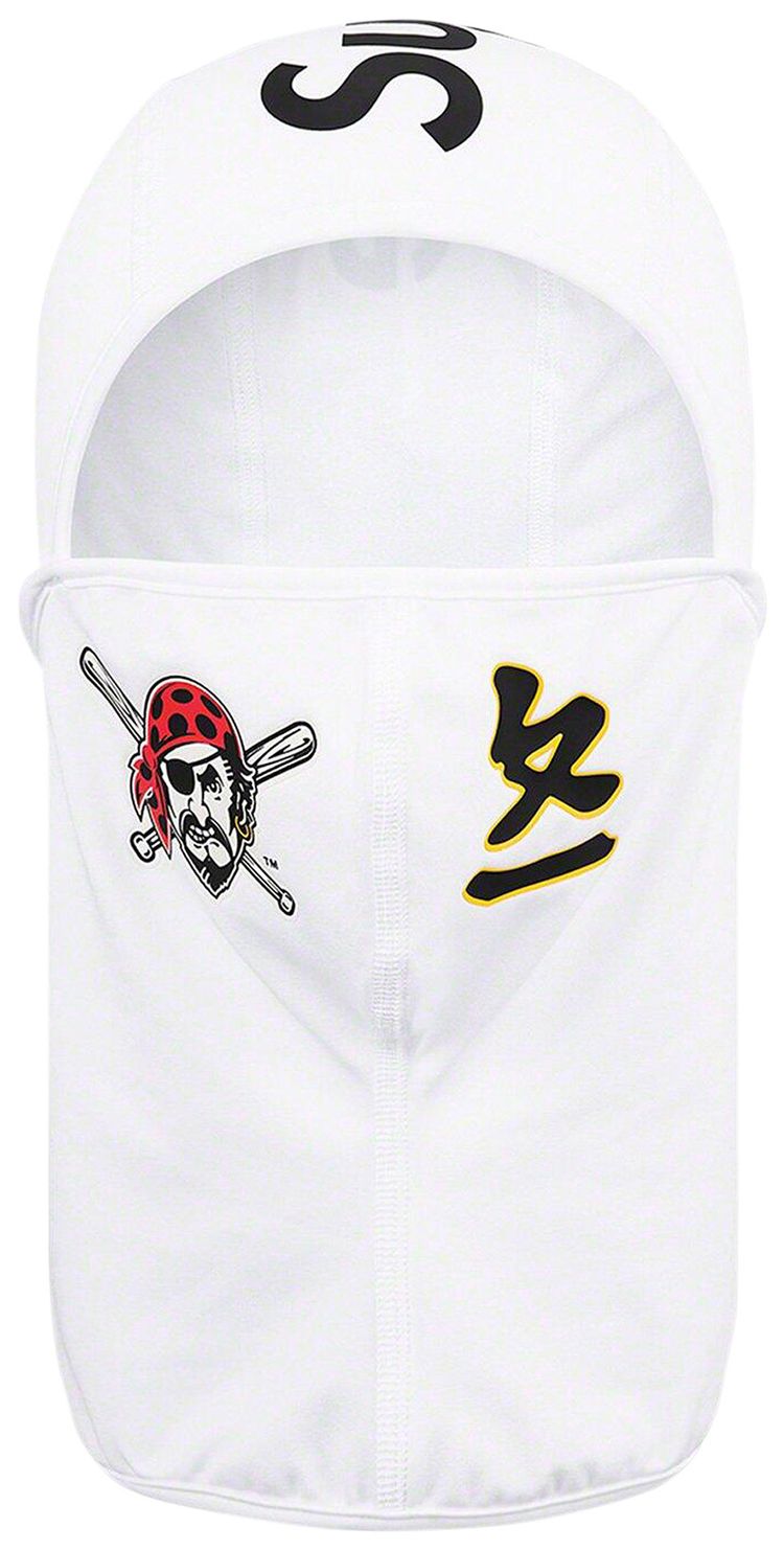 Supreme x MLB Kanji Teams Lightweight Balaclava   Pirates White