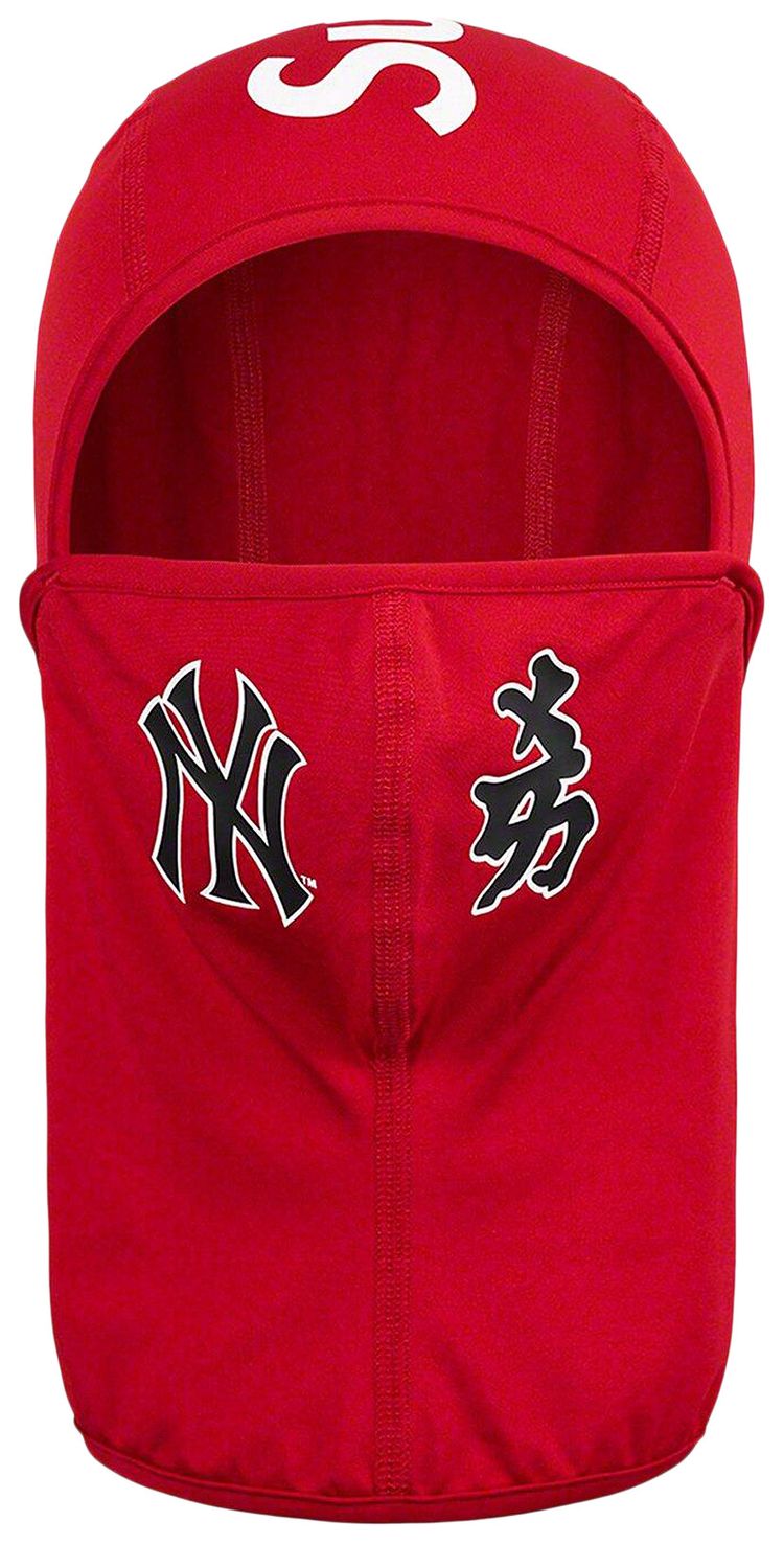 Supreme x MLB Kanji Teams Lightweight Balaclava   Yankees Red