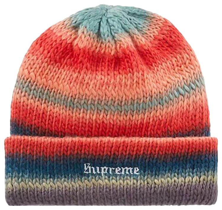 Supreme Ombre Stripe Beanie Navy