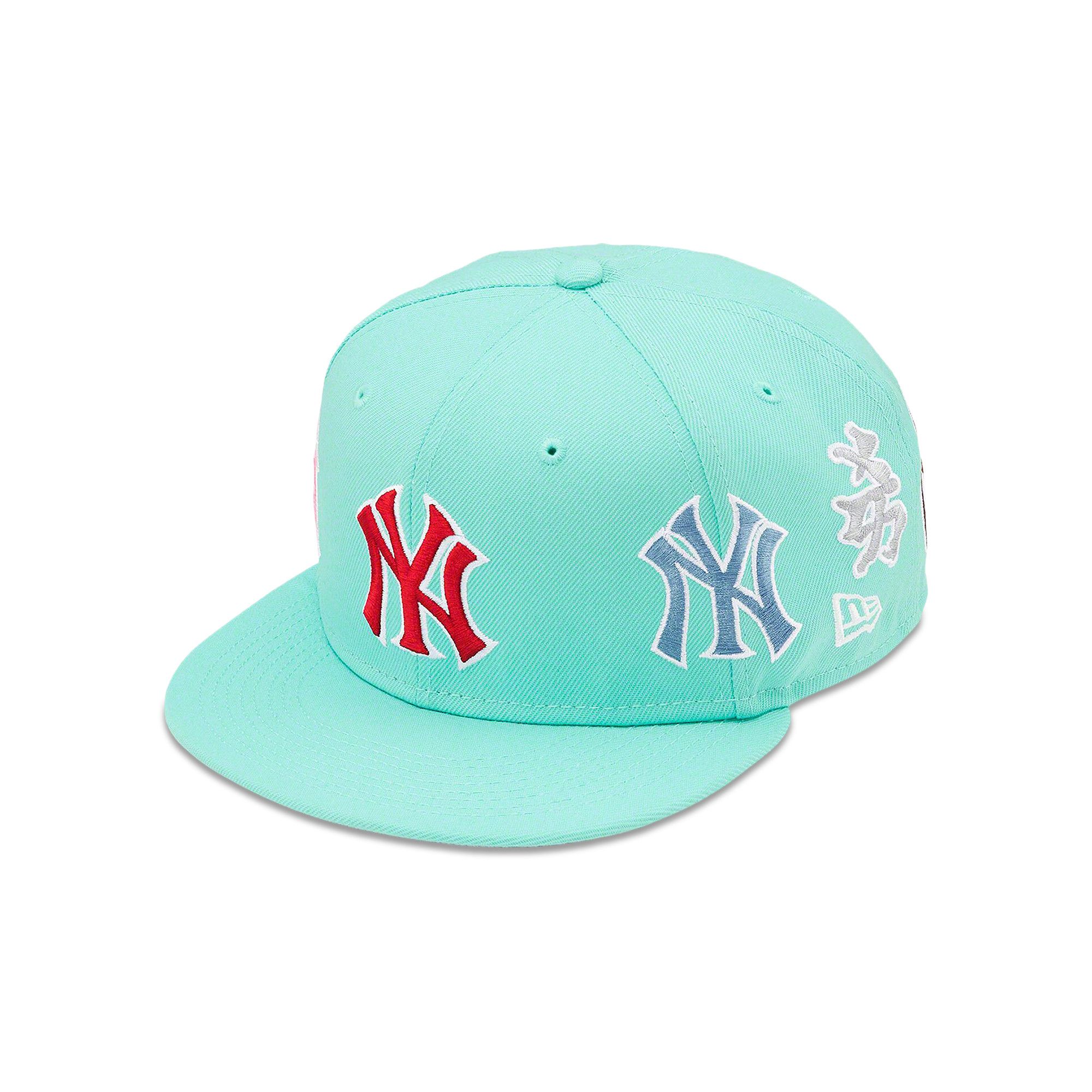 Buy Supreme x New York Yankees Kanji New Era 'Light Aqua