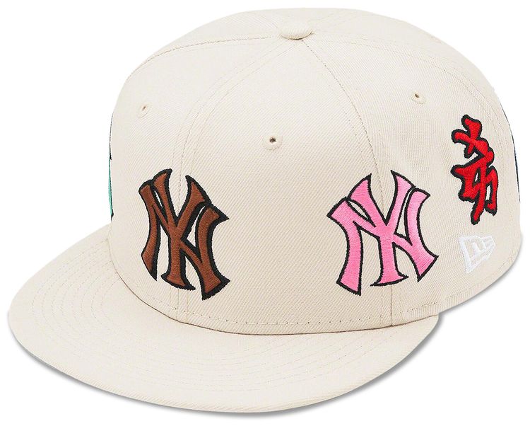 Supreme x New York Yankees Kanji New Era Tan