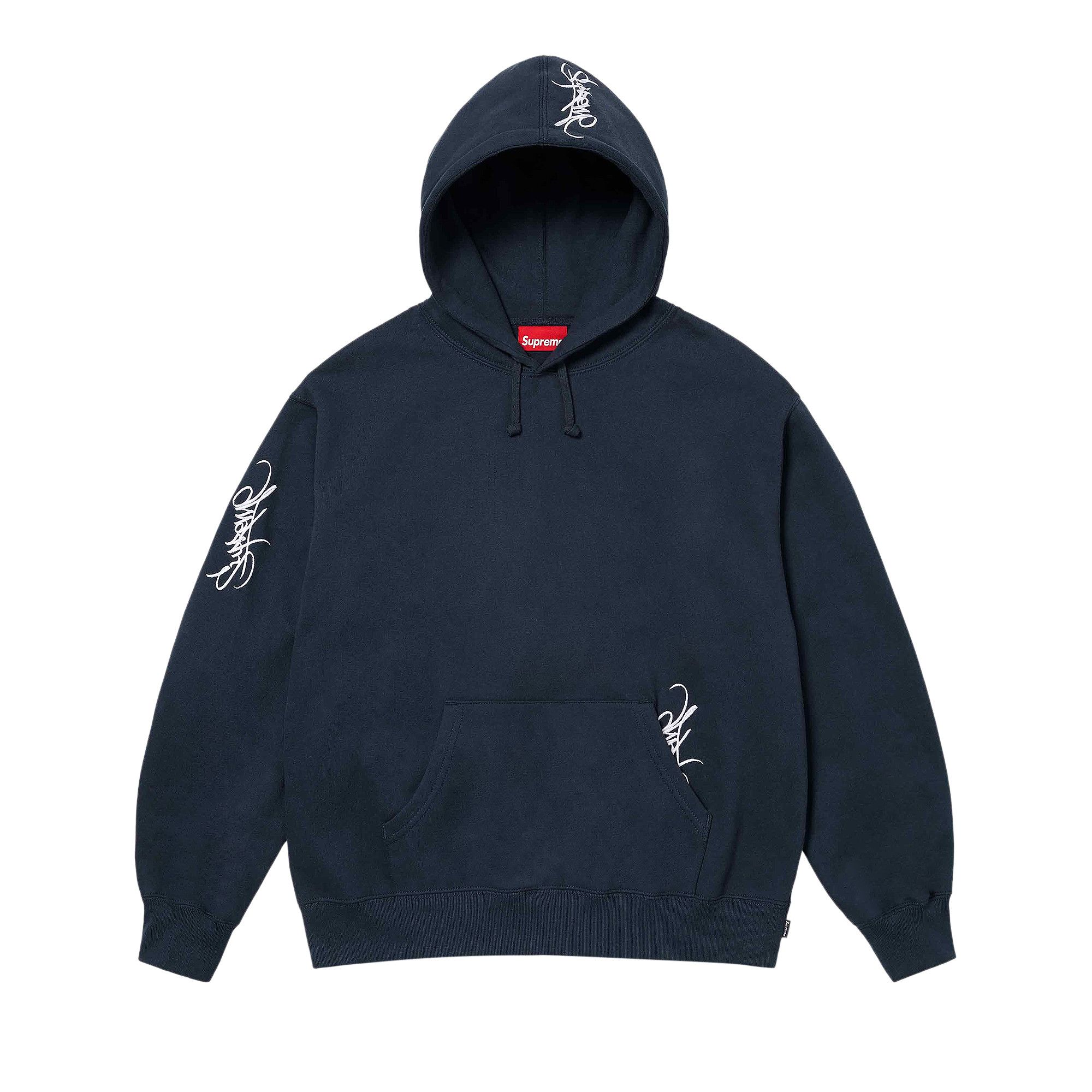 Buy Supreme Tag Hooded Sweatshirt 'Navy' - FW22SW59 NAVY | GOAT