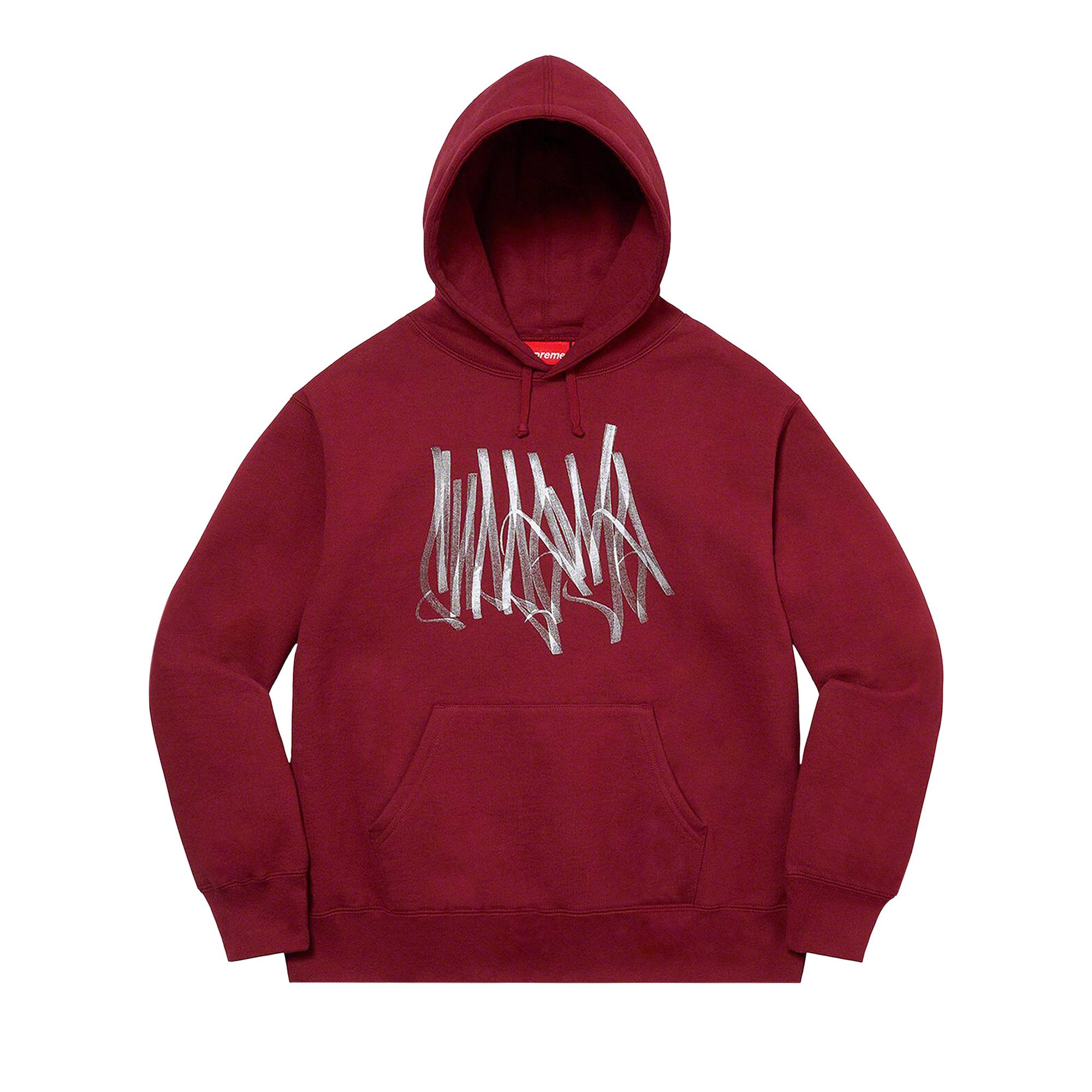 Buy Supreme Tag Hooded Sweatshirt Cardinal FW22SW59 CARDINAL GOAT UK