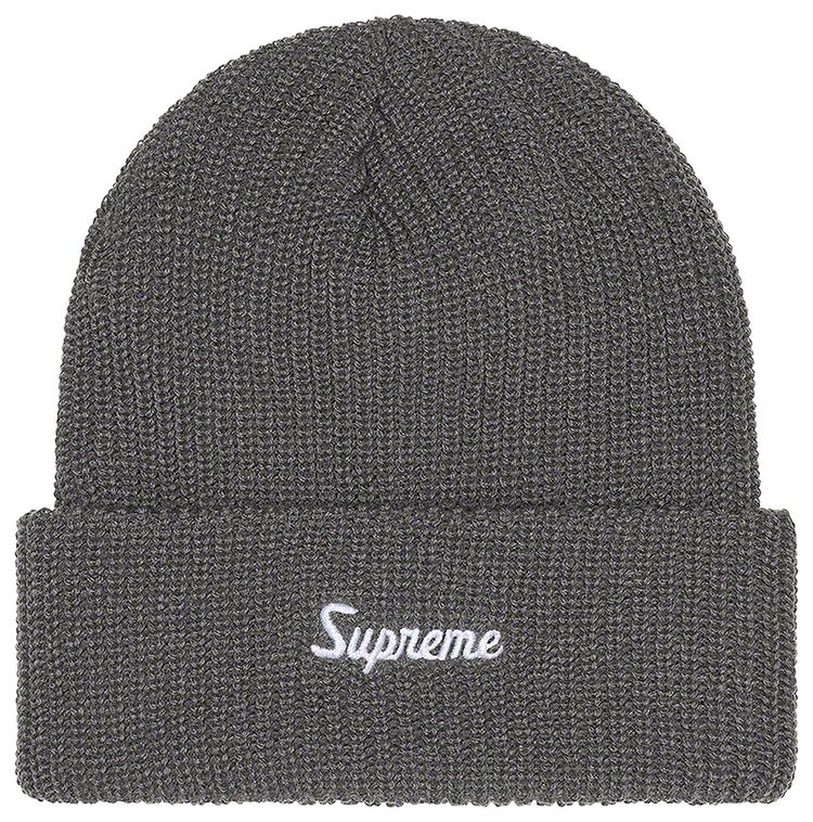 Supreme Loose Gauge Beanie Charcoal