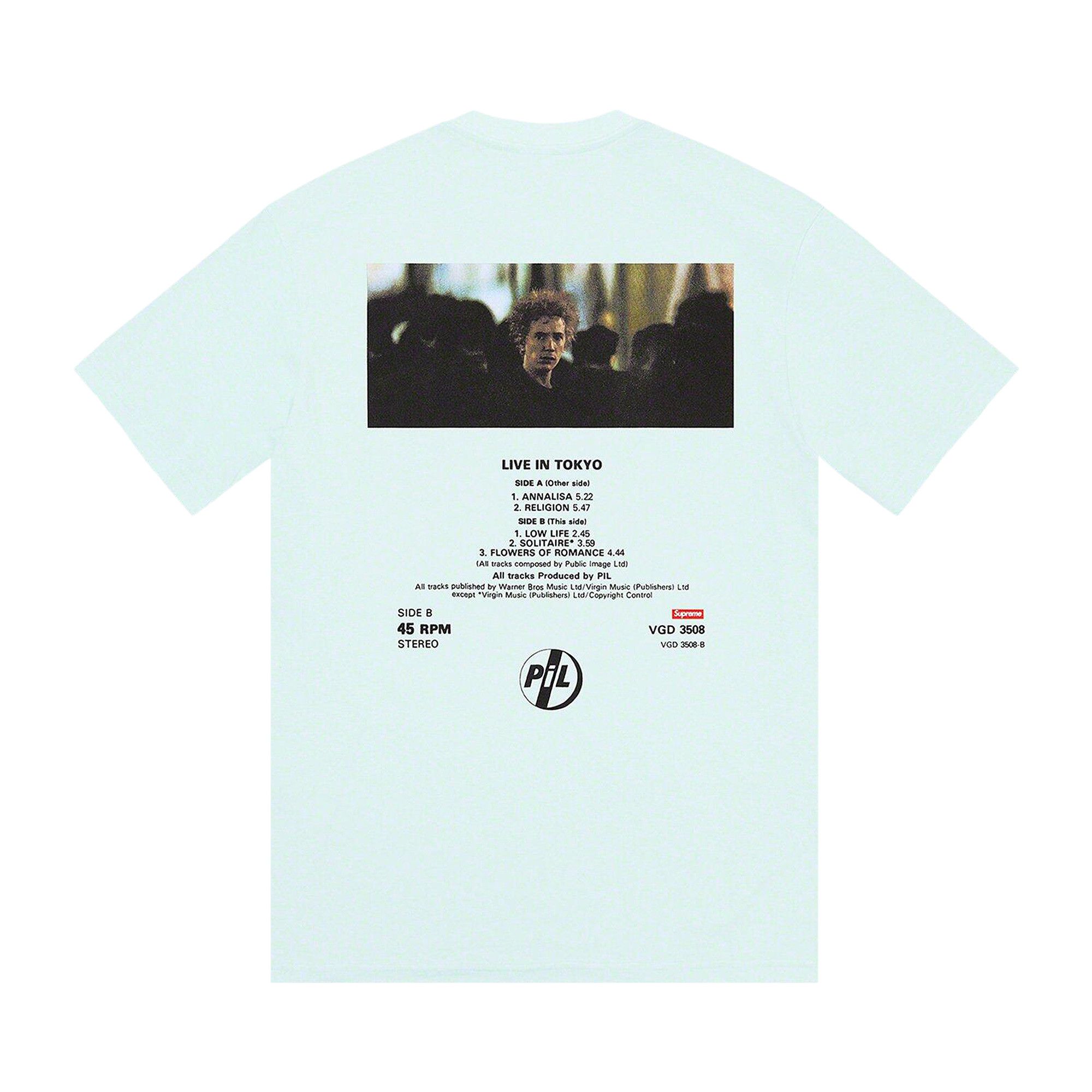 Buy Supreme x PiL Live In Tokyo Tee 'Pale Blue' - FW22T59 PALE