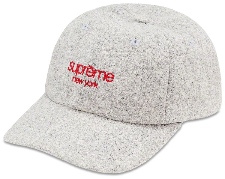 Supreme Waxed Wool 6 Panel Grey