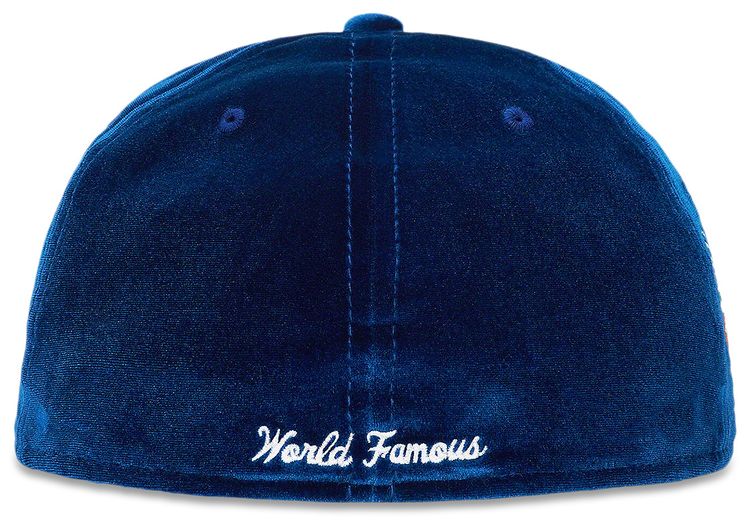 Supreme Velour Box Logo New Era Navy