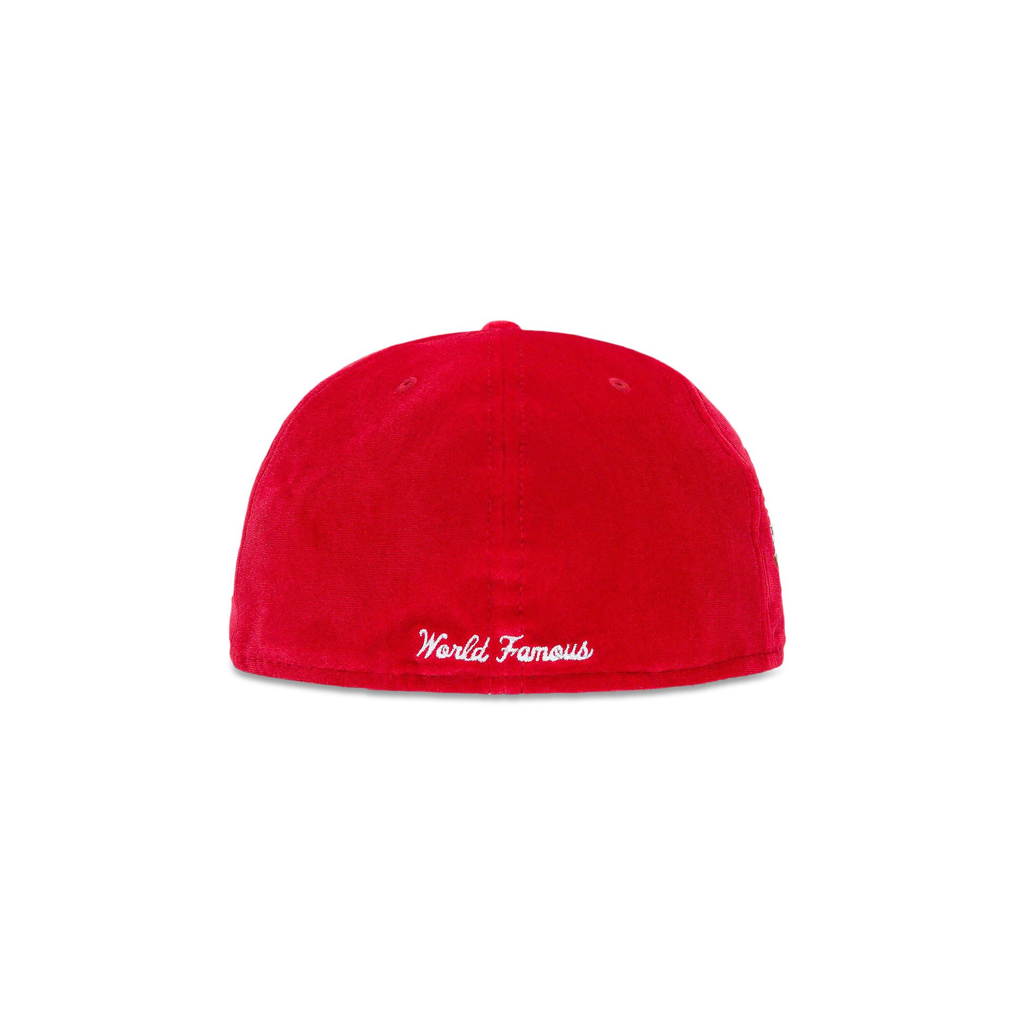 Buy Supreme Velour Box Logo New Era 'Red' - FW22H27 RED | GOAT