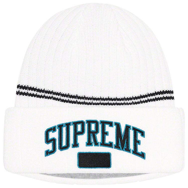 Supreme Fleece Lined Beanie White