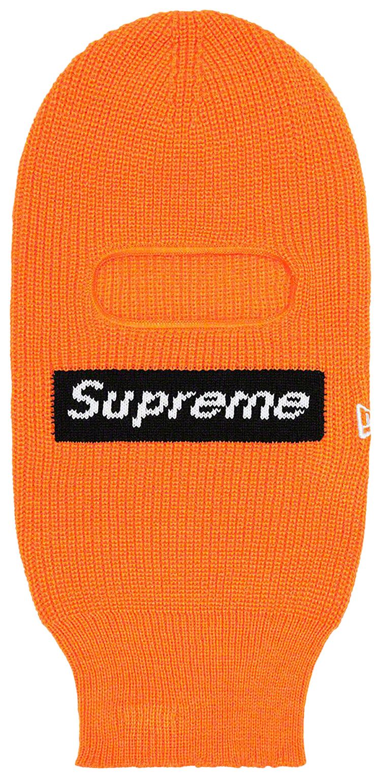 Supreme x New Era Box Logo Balaclava Orange