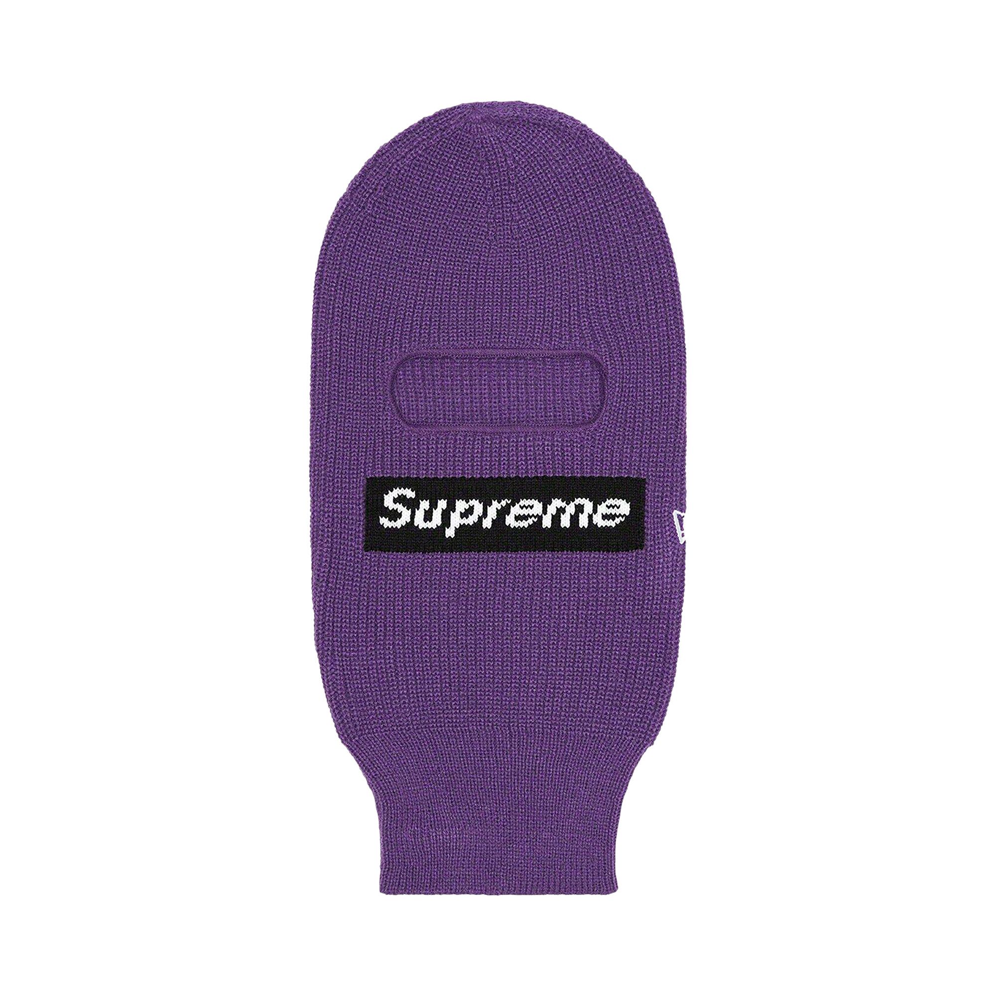 帽子 Supreme NewEra Box Logo Balaclava Purple Buy Supreme x New Era Box Logo Balaclava 'Dark Purple' - FW22BN40