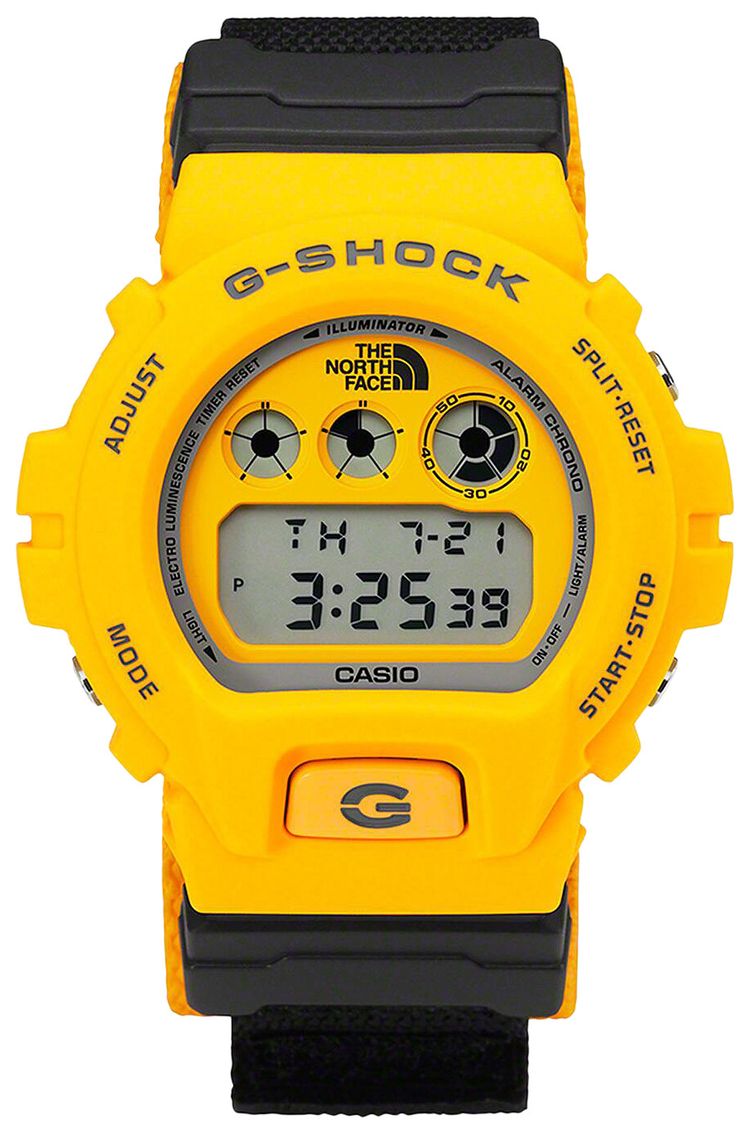 Supreme x The North Face x G SHOCK Watch Yellow