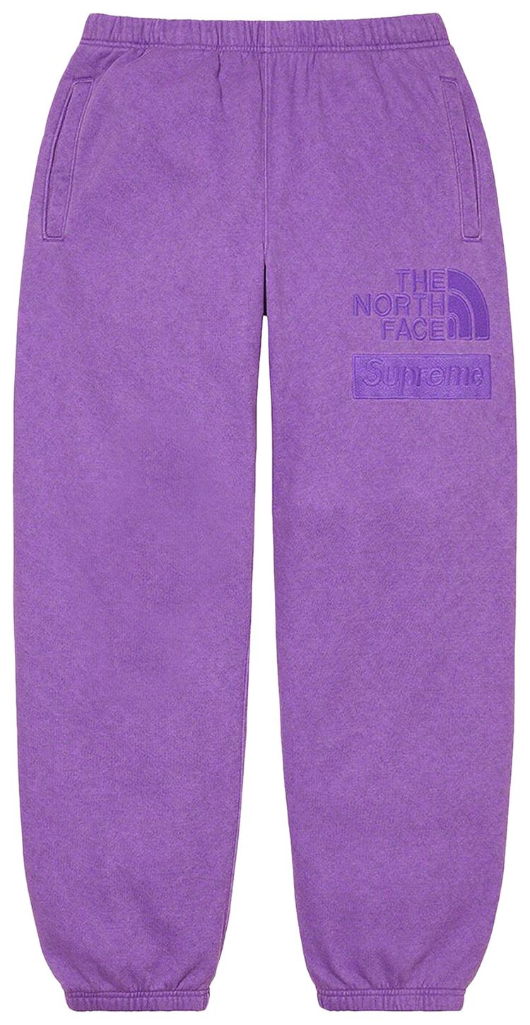 Supreme x The North Face Pigment Printed Sweatpant Purple