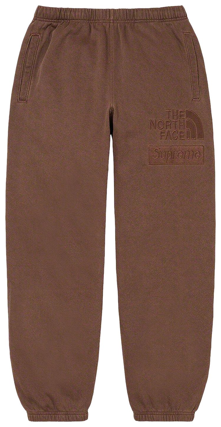 Supreme x The North Face Pigment Printed Sweatpant Brown