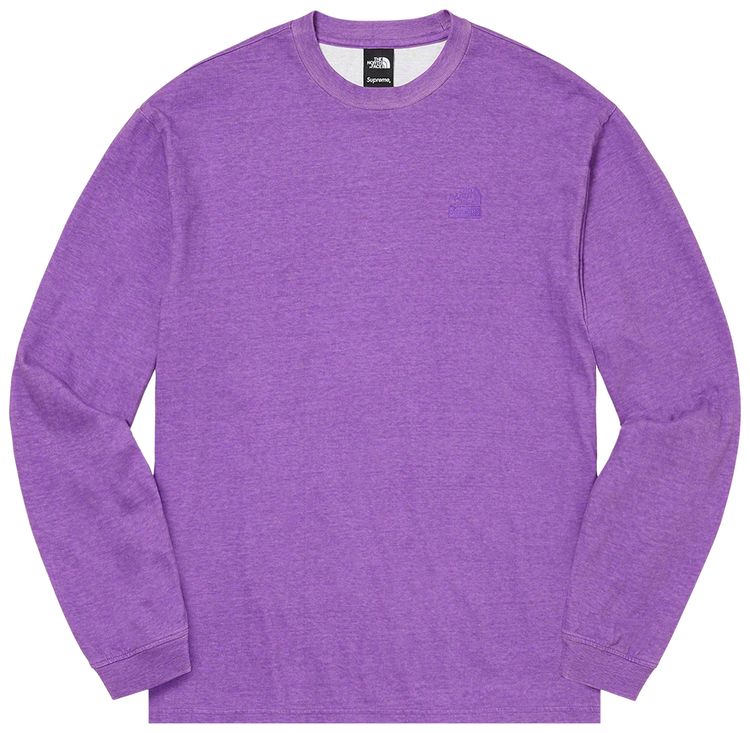Supreme x The North Face Pigment Printed Long Sleeve Top Purple