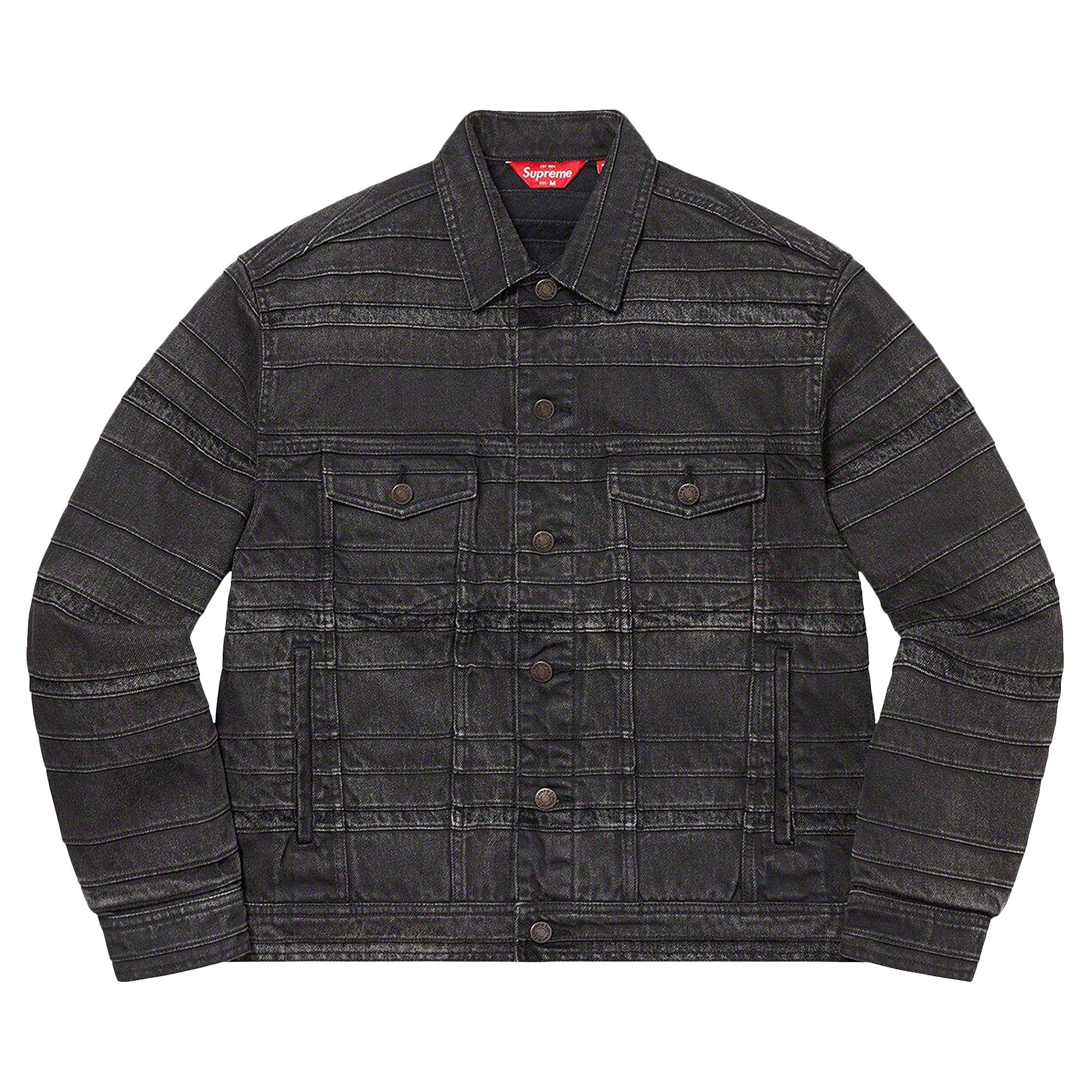 Supreme Denim Trucker Jacket Bleach サイズＬ Yahoo!オークション - Supreme Denim Trucker Jacket【L
