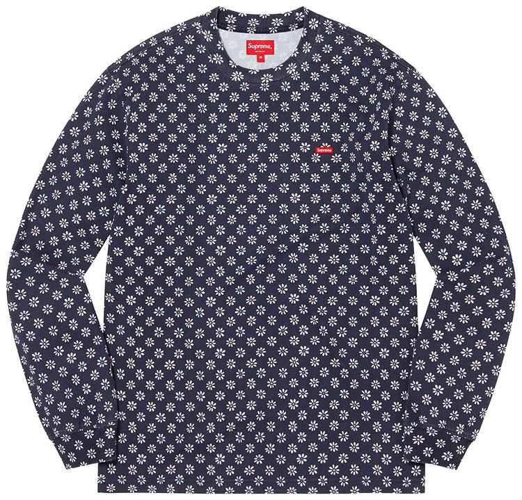 Supreme Small Box Long Sleeve Tee Flowers
