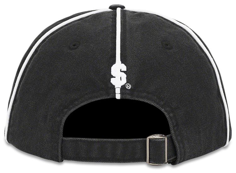 Supreme Piping 6 Panel Black