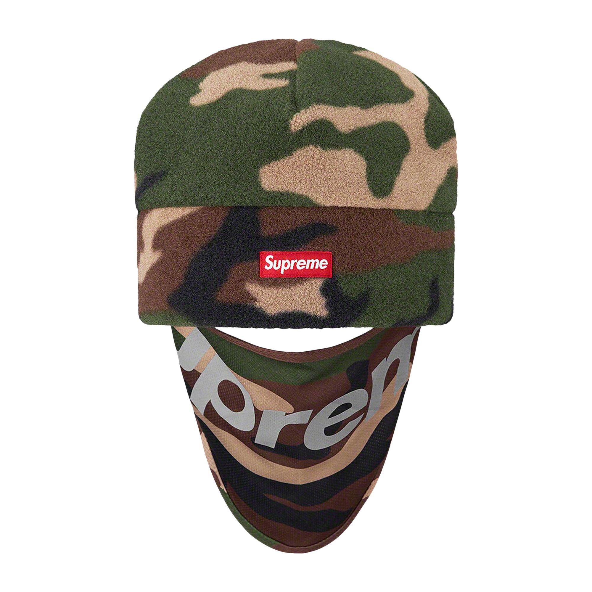 Buy Supreme x Polartec Facemask Beanie 'Woodland Camo' - FW22BN9 WOODLAND  CAMO | GOAT UK
