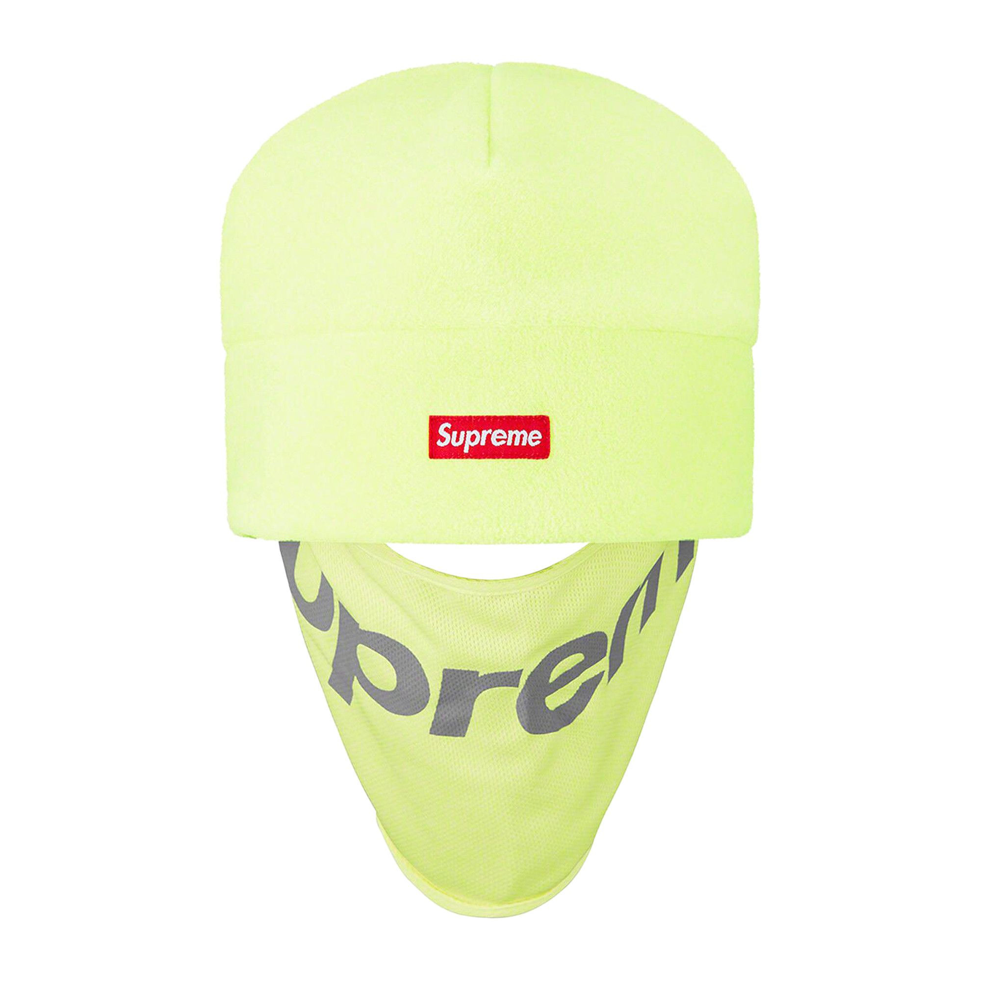 Supreme x Polartec Facemask Beanie 'Lime'