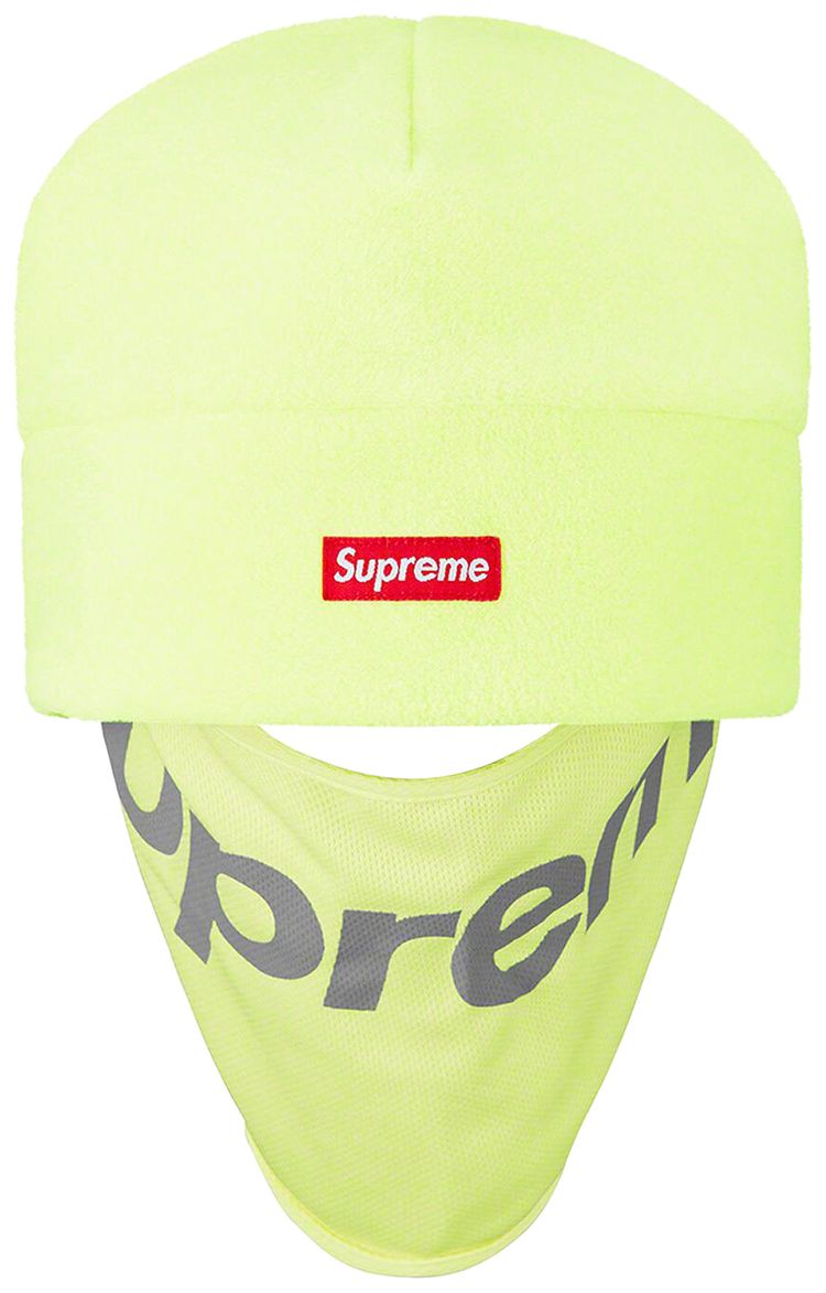 Supreme x Polartec Facemask Beanie Lime