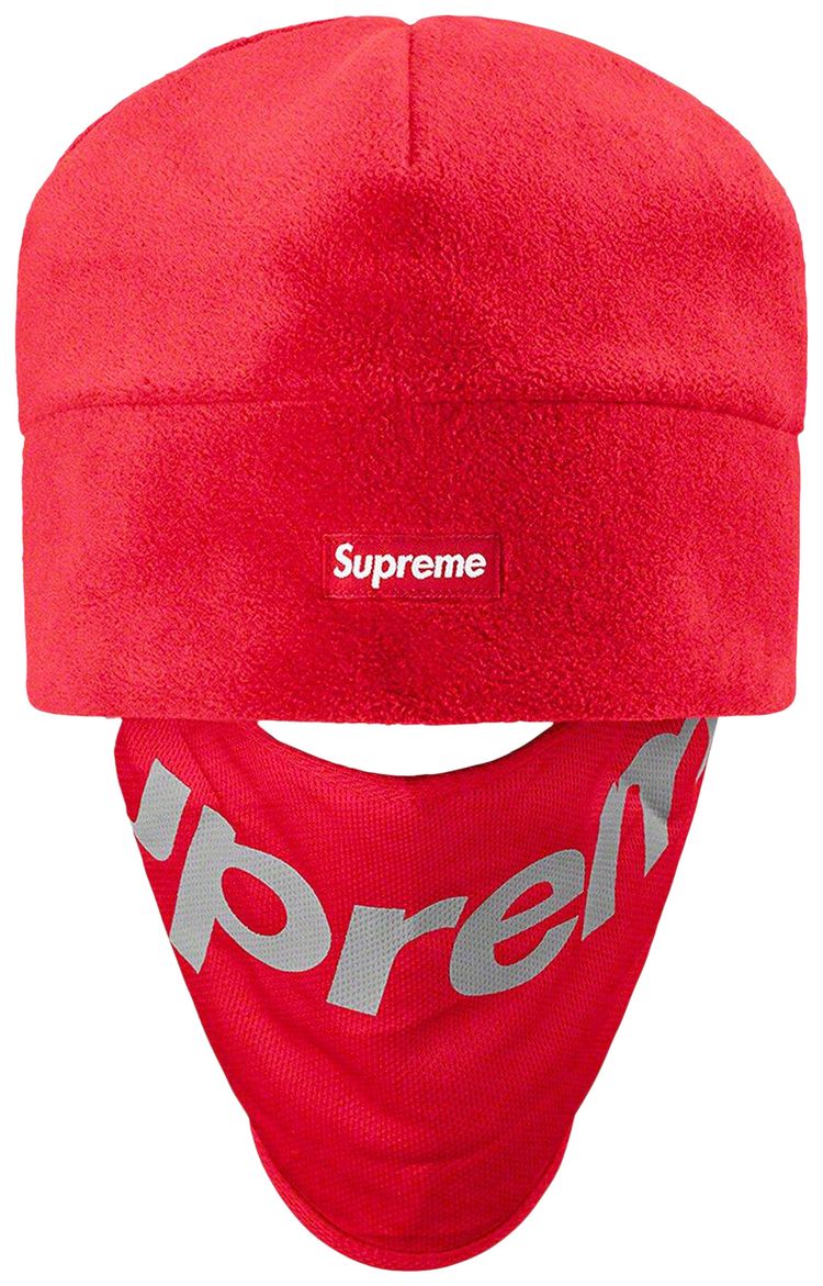 Supreme x Polartec Facemask Beanie Red