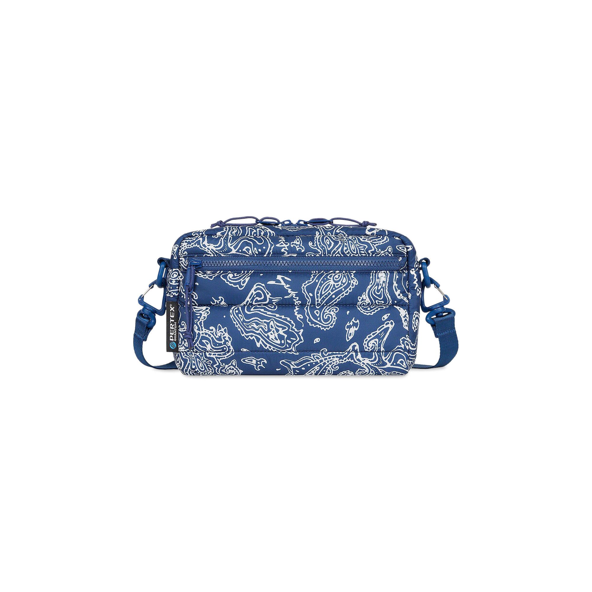 全国送料無料 'Blue Bag Side Puffer Supreme Buy Paisley' BLUE FW22B18 - バッグ