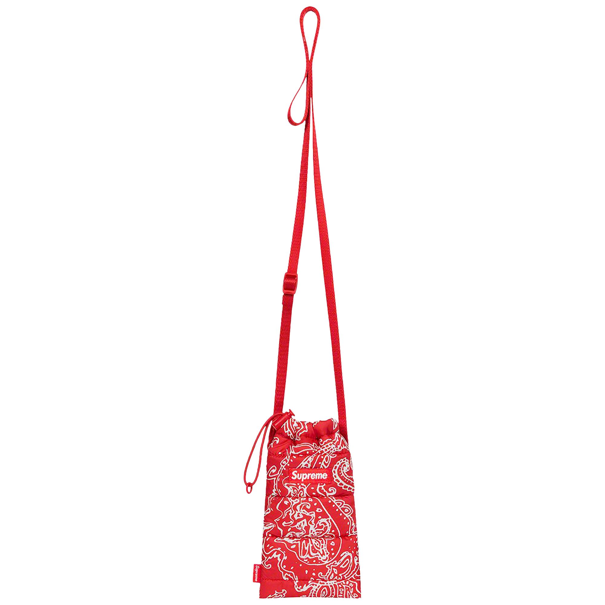 Buy Supreme Puffer Neck Pouch 'Red Paisley' - FW22B20 RED